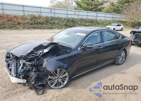 2018 Genesis G80 Base из США, поврежденный, VIN KMHGN4JE4JU251014